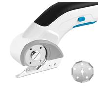Ciseaux Électriques Sans Fil 3,7V 2000mAh, Coupe Carton Rotatif avec Sécurité pour Feutre, Tapis, Cuir, Plastique & Carton - Cutter Électrique pour Tissu, Couture, Bricolage, Outil de découpe précis