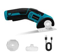 Ciseaux électriques Sans Fil 4V, Cutter Rotatif Avec 2 Lames & Verrouillage De Sécurité, Ciseaux De Couture Rechargeables USB-C Pour Carton, Tissu, Tapis, Cuir Et Feutre
