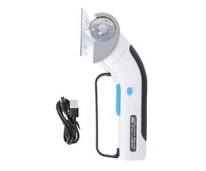 Ciseaux électriques sans fil avec lumière LED, coupe-carton rotatif rechargeable pour tissus, tapis, éponge, cuir, ciseaux rotatifs électriques polyvalents pour projets