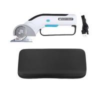 Ciseaux électriques sans fil, ciseaux électriques rechargeables en tissu avec lumière LED et lame rotative, ciseaux électriques pour l'artisanat du cuir, des tapis en carton
