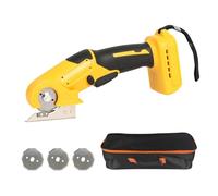 Ciseaux électriques sans fil compatibles avec batterie DeWalt 20 V, 300 tr/min avec 3 lames pour couper du carton, du tissu, du tapis, du cuir, du plastique de 6 mm