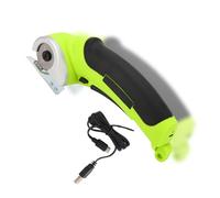 Ciseaux électriques sans Fil, Couteau Rotatif 4 V pour Boîte en Carton, Ciseaux en Tissu Robustes avec Verrouillage de sécurité, Faciles à Tenir pour la Coupe du Plastique (Vert)