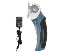 Ciseaux électriques sans Fil, Mini Coupeur électrique Puissant à Lame en Acier, Rotative Rechargeable pour Tissu, Tapis, Emballages en Carton, Cuir et Plastique (Prise UE)