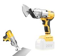 Ciseaux électriques sans fil pour Dewalt batterie 20 V, 300 N.m Ciseaux électriques sans balais avec tête rotative à 360 °, épaisseur de ciseaux max. 2 mm pour tôle, cuir moquette