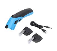 Ciseaux électriques sans fil pour la coupe de tissu, coupe-carton et boîte de tapis en cuir de tissu Rechargeable par USB avec 2 lames