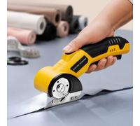 Ciseaux Électriques Tissu Couture,4,2V Ciseaux Électriques Sans Fil, Cutter Electrique avec LED et Verrou de Sécurité,Coupe jusqu'à 2cm,Coupe Carton,Cuir,Plastique et Tissu pour Couture et Bricolage