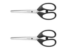 Ciseaux Électron - WONDAY - FCI171061-2 - Lames inox 17cm - Bouts ronds - Couleur noire