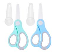 Ciseaux en céramique pour aliments des bébés - Cisailles portables - Coupe-aliments sains avec housse anti-poussière et étui de rangement