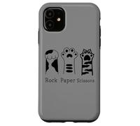 Ciseaux en Papier Motif Pattes de Chat Coque pour iPhone 11