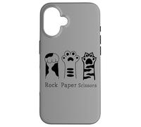Ciseaux en Papier Motif Pattes de Chat Coque pour iPhone 16