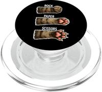 Ciseaux en papier motif pattes de chat pour fille PopSockets PopGrip pour MagSafe