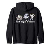 Ciseaux en papier pour costume d'Halloween avec visage amusant Sweat à Capuche
