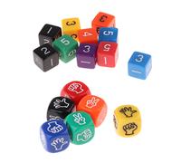 Ciseaux En Papier Rock, 6 Pièces, Dés Numériques, Jeu De Devinettes, Dés Polyédriques