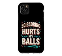 Ciseaux Fait Mal à Mes balles en Disant des Hommes inappropriés Coque pour iPhone 11 Pro Max