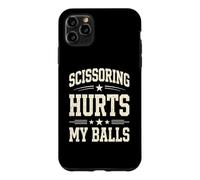 Ciseaux Fait Mal à Mes balles en Disant des Hommes inappropriés Coque pour iPhone 11 Pro Max