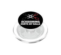 Ciseaux Fait Mal à Mes balles PopSockets PopGrip pour MagSafe