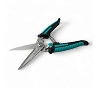 Ciseaux industriels Zealux - Ciseaux lourds - Peuvent être utilisés pour couper des fils, des filets, des fils en aluminium, des tôles métalliques souples, du cuir. Avec le mécanisme à ressort ajouté,