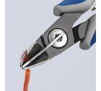 Ciseaux latéraux de précision pour l'électronique L.125mm Forme 5 Facette oui, très petite pol.KNIPEX