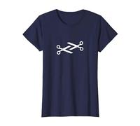 Ciseaux Lesbiennes Chemise T-Shirt, Femme, Bleu Marine, M