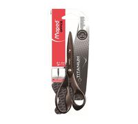 Maped Ciseaux Expert Titanium 210 mm Lame en titane Manche ergonomique en plastique recyclé