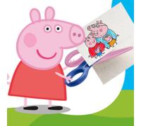 Staedtler Ciseaux pour enfants Noris junior Peppa Pig – sécurité à bouts arrondis, compacts