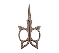 Ciseaux papillon vintage style européen bronze acier inoxydable exquis mini ciseaux de broderie papillon pour la couture, l'artisanat et le travail de détail