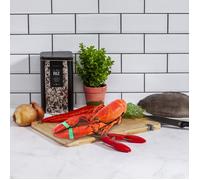 Cook Concept - Pince à crustacés KD3246 ergonomique inox/PP 17,8 x 5,5 x 2 cm Rouge