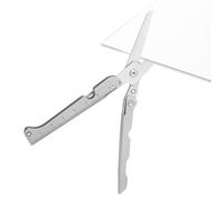 Ciseaux Pliantes - Couteau Plissant en Acier Inoxydable avec Règle Intégrée | Outil de Survie Portable pour Couture Artisanat Projets Artistiques Jardinage Camping Voyage Bureau Maison