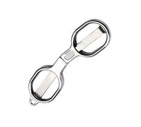 Ciseaux pliants en acier inoxydable - Petits ciseaux de poche - Portable et pliable - Pour voyage, activités en plein air