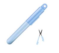 Ciseaux pliants portables avec couvertures, ciseaux de voyage en forme de stylo, ouvre-boîte, outil de coupe de papier pour bureau étudiant