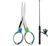 Ciseaux pliants, Voyage de ciseaux pliants - Lignes d'outils de coupe portables - Ciseaux rétractables polyvalents pour coutures domestiques de survie en plein air Cuisine de voyage