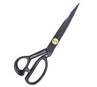 Ciseaux pointus pour tissu de tailleur de 10 pouces pour la couture, la découpe du cuir, du tapis, du papier, des ciseaux d'art pour les artistes à domicile et au bureau. (noir, 10 inchs)