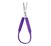 Ciseaux pour Enfants 1 Pièce Ciseaux à Anneaux 14cm Ciseaux de Conception Adaptative Poignée à Ouverture Automatique Ciseaux de Sécurité Besoins Scolaires des Enfants Quotidien (Violet)