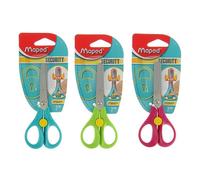 Ciseaux Pour Enfants 13 Cm, Security 3d, Symétriques, Anneaux Ergonomiques, Blister, Miks