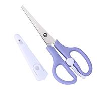 Ciseaux pour enfants, ciseaux bébé en acier inoxydable avec couvercle en plastique, violet, pour la préparation du lait infantile