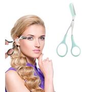 Ciseaux Pour Tailler Les Sourcils,Ciseaux Sourcils Homme,Ciseaux à Sourcils Avec Peigne,Ciseaux à Sourcils Tondeuse,Pour Taille,Soins,Pour Homme Et Femme (Vert)
