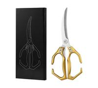 Ciseaux pour volaille, ciseaux de cuisine 2 en 1 avec casse-noisette, acier inoxydable multifonction pour transformation des aliments, fruits, salade, légumes crevettes