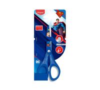 Maped Ciseaux enfants Pulse Superman 13 cm — Anneaux ergonomiques, Bouts ronds, Dès 4 ans, Bleu