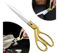 Ciseaux Tailleur Professionnels En Acier Inoxydable De Haute Qualité, Coupe-Cuir Pour Tissu Vintage, Accessoires De Couture Artisanaux, 10.5 Pouces