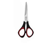 Ciseaux universels pour bricolage gauchers - WEDO - pointu/rond - 140mm - noir/rouge