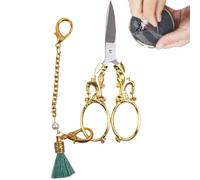 Ciseaux vintage - Ciseaux à coudre, ciseax à fil, chaîne tranchante pour tricot, crochet, loisirs créatifs, cieaux de broderie classiques, chaîne en petit métal durable, ciseux à fil, outil d