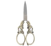 Ciseaux vintage Lily of the Valley 5 pouces en acier inoxydable ciseaux de broderie point de croix fait main jardinage multi-usages portable pointu ensemble d'outils de couture à (Bronze)