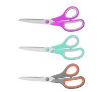 Ciseaux Violets Et Orange De 4,6 Cm Avec Poignées Souples Et Lames En Titane Fusionné Pour Papier, Tissu Et Plus Encore