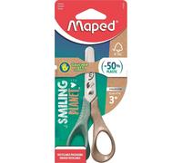 Ciseaux Vivo Smiling Planet-Ciseaux Responsables Pour Les Petites Mains Gauchers-Anneaux 50% En Fibre De Bois Certifié Fsc-Ergonomie 3d-Lame 12cm En Acier Inoxydable-Bouts Ronds