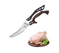 CiseauxàViande，CiseauxàVolaille，CiseauxàPoulet，CiseauxCuisine Professionnel Multifonctions，Pour Viande，Poisson，Légumes ，Ciseaux de Cuisine Ciseaux à Viande à Bord Dentelé (Bronze)