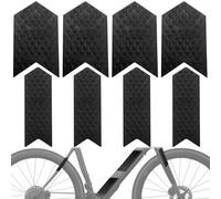 CiShow 8 Pcs Protection de la chaîne de vélo, Protecteurs de Cadre, Silicone Chain Stay Frame Guard, Autocollant Protecteur de Base de Chaîne, Plaque de chaîne pour vélo de Route E-Bike