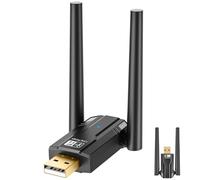 Cisixin Adaptateur Bluetooth 5.4 pour PC, 150 m de long, récepteur Bluetooth sans fil, Plug and Play, pour casque/clavier/souris compatible Windows 10/11/8.1