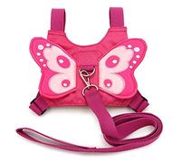 Cisixin Harnais de Sécurité avec Lien Laisse Anti-Perte Bretelle de Papillon avec Sangles Ajustable pour Bébé et Enfant