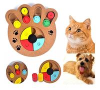 Cisixin Jouet Éducatif pour Chien - Intelligent en Bois - Fun Cacher et Chercher des Aliments Traités Pet Paw Toy Puzzle pour Chat