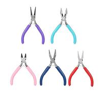 Cisixin Lot de 5 Pinces à Bijoux, Kit de Réparation de Bijoux, Comprend Cinq Pinces Différents